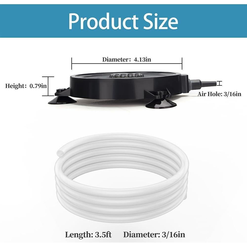 Disco Burbujeante LED para Acuario DaToo 10.4cm Multicolor