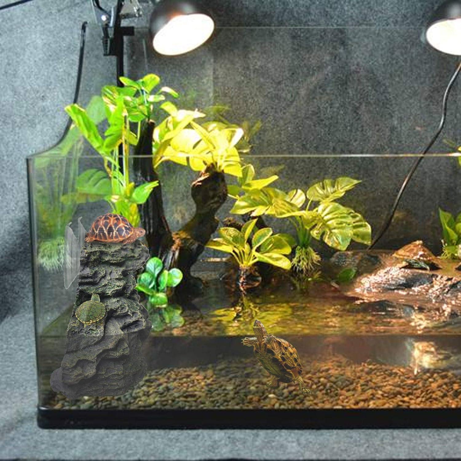 Plataforma de Sol para Tortugas PINVNBY 21x8.5x8 cm Resina