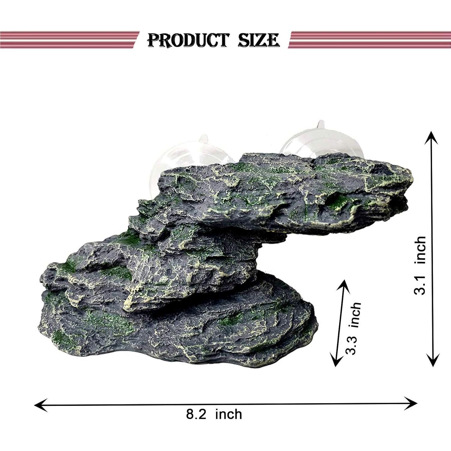 Plataforma de Sol para Tortugas PINVNBY 21x8.5x8 cm Resina