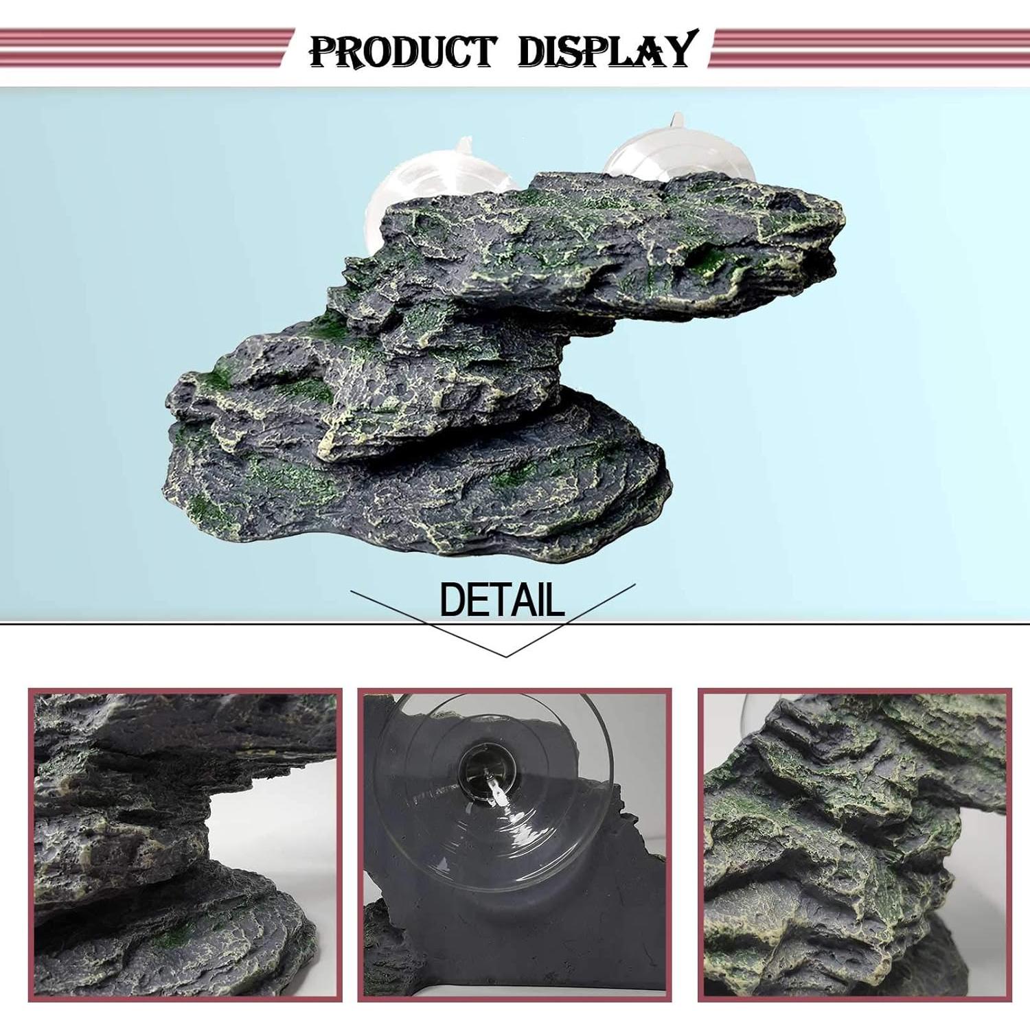 Plataforma de Sol para Tortugas PINVNBY 21x8.5x8 cm Resina