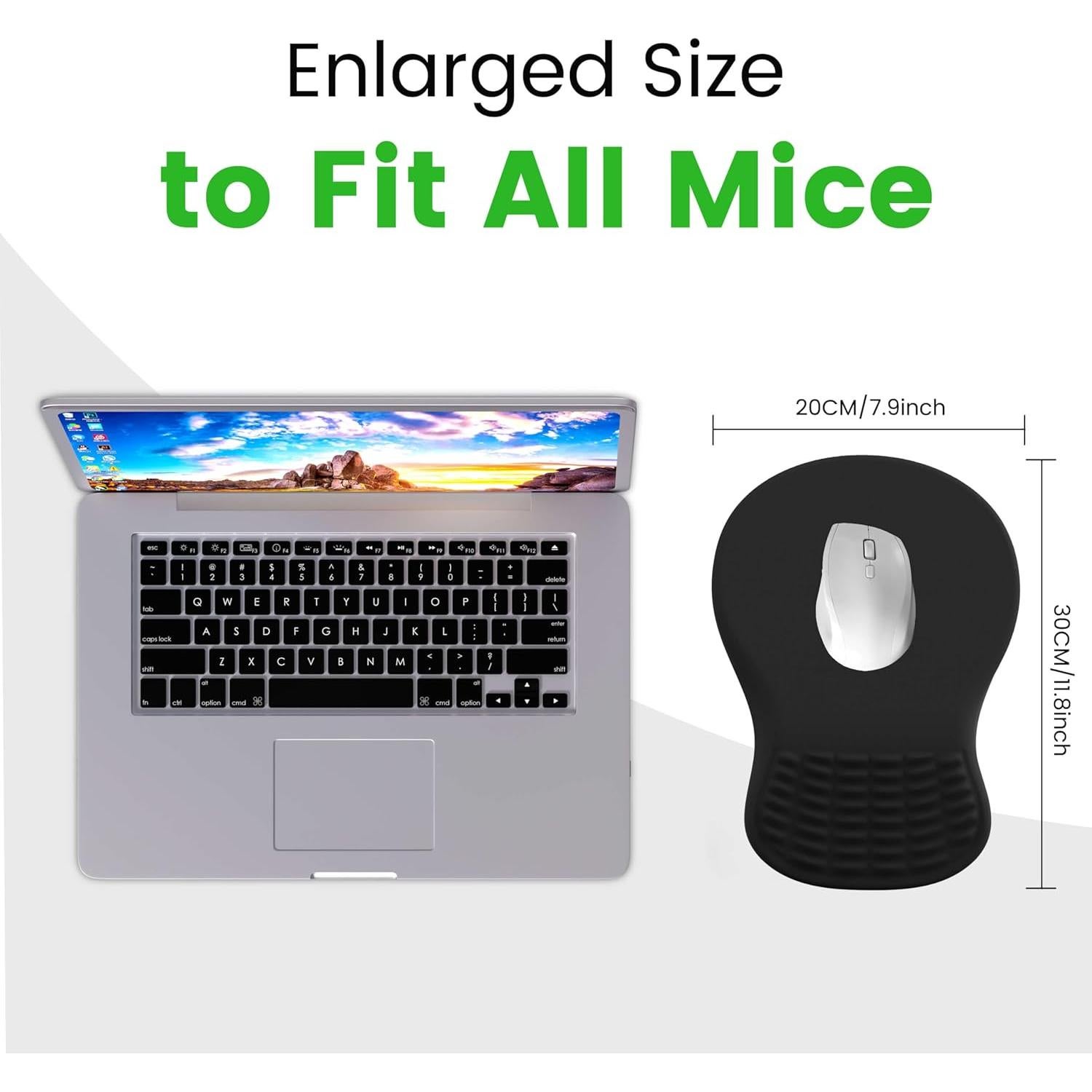 Almohadilla Ergonómica para Ratón MEKASS con Reposamuñecas