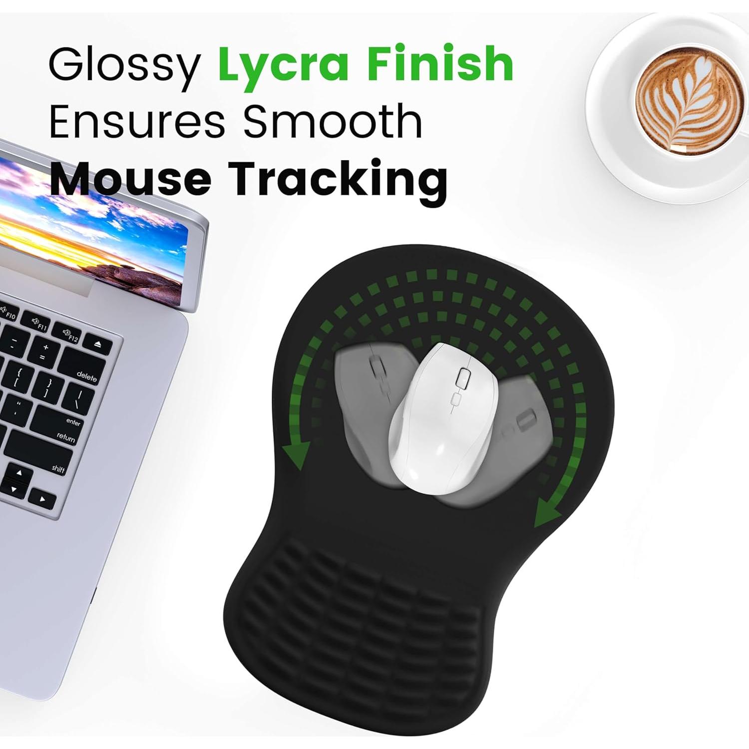 Almohadilla Ergonómica para Ratón MEKASS con Reposamuñecas