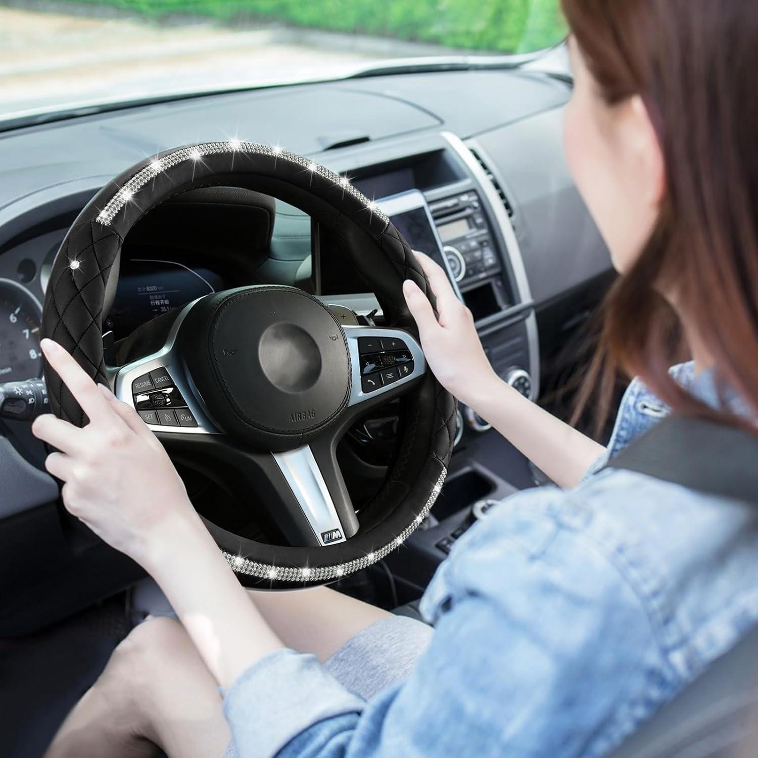 Cubierta de Volante Antideslizante LANPU SURE LPFS1 37-38 cm Negro