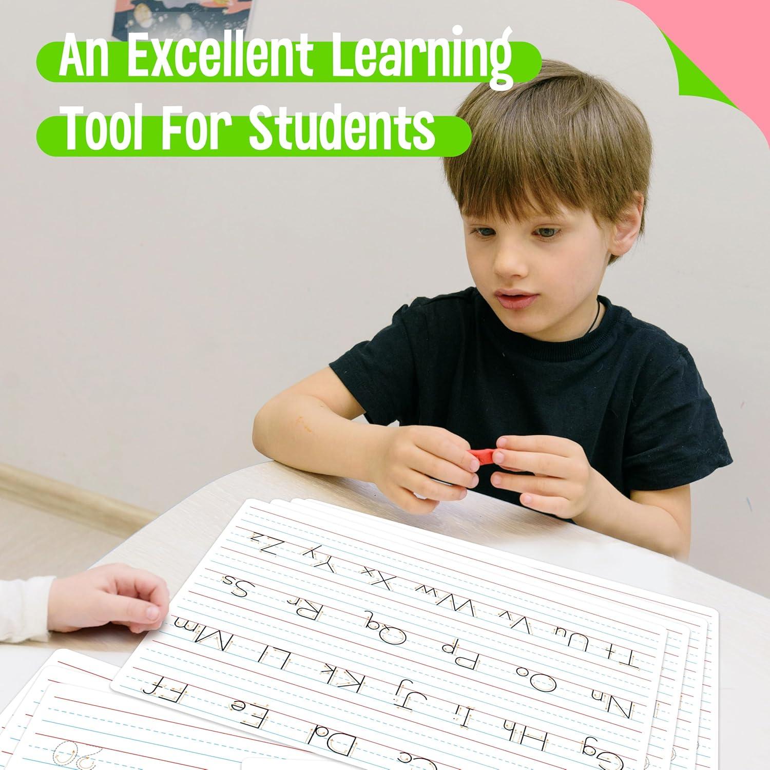 8 Pizarras Borrables Doble Cara SpriteGru para Letras y Números