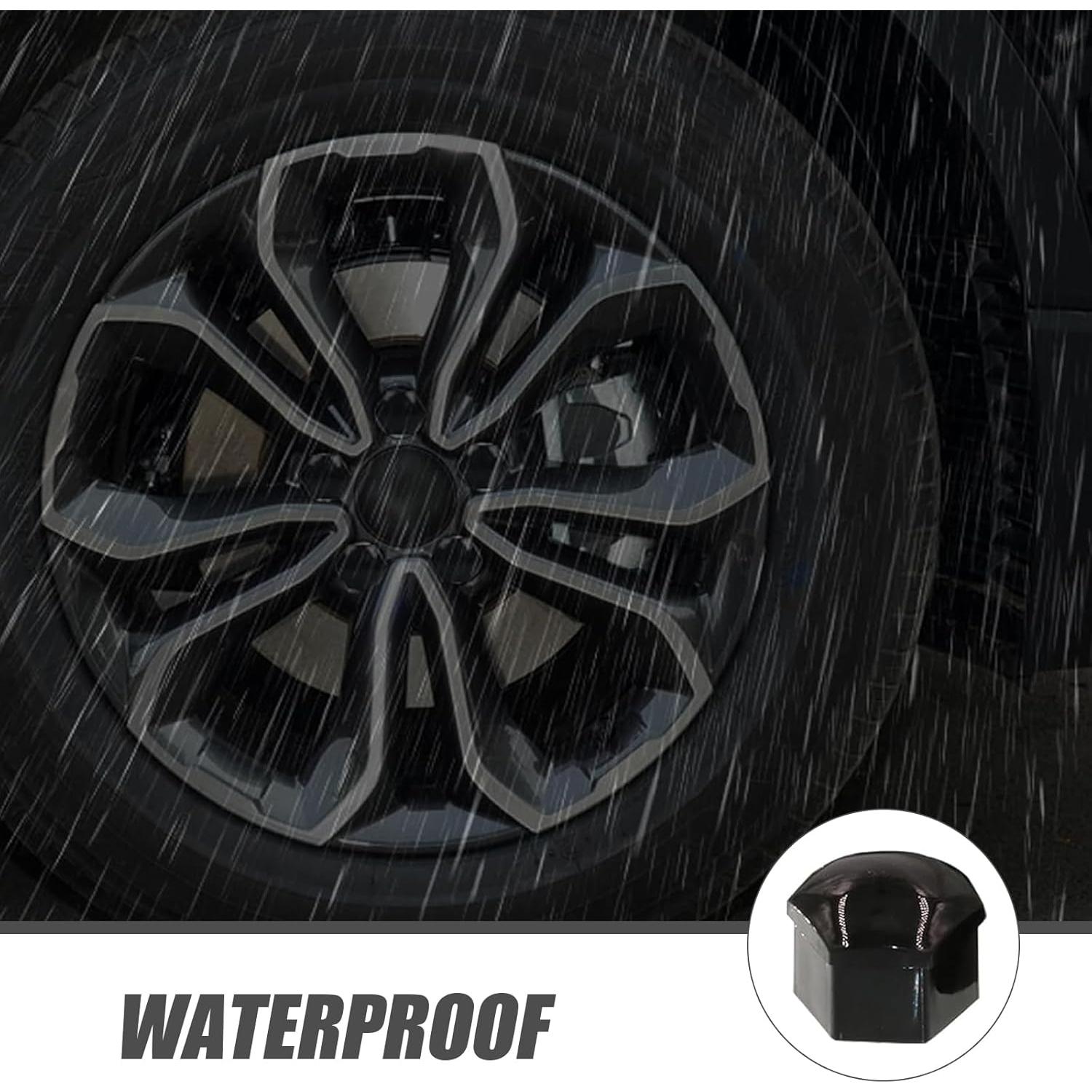 Pack 21 Tapas de Tornillo de Neumático Getfay 21mm Negro