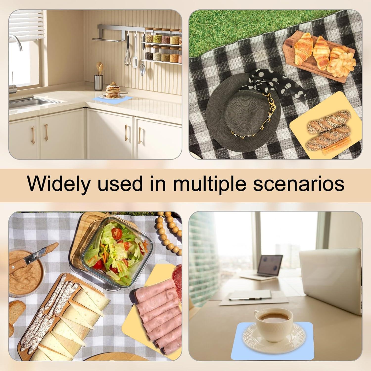 2 Alfombrillas de Silicona JJUNW 24x20 cm Antideslizantes