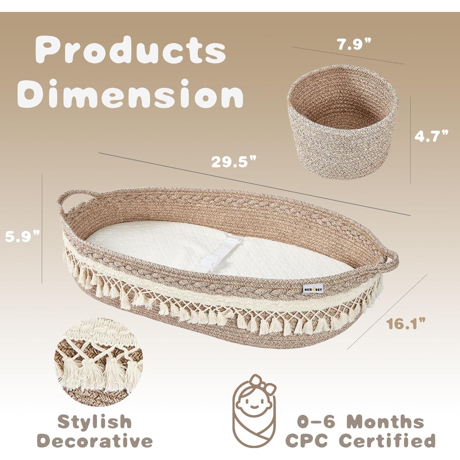 Cesta para Cambiar Bebés Nurcret Plegable 75x41x15 cm Marrón