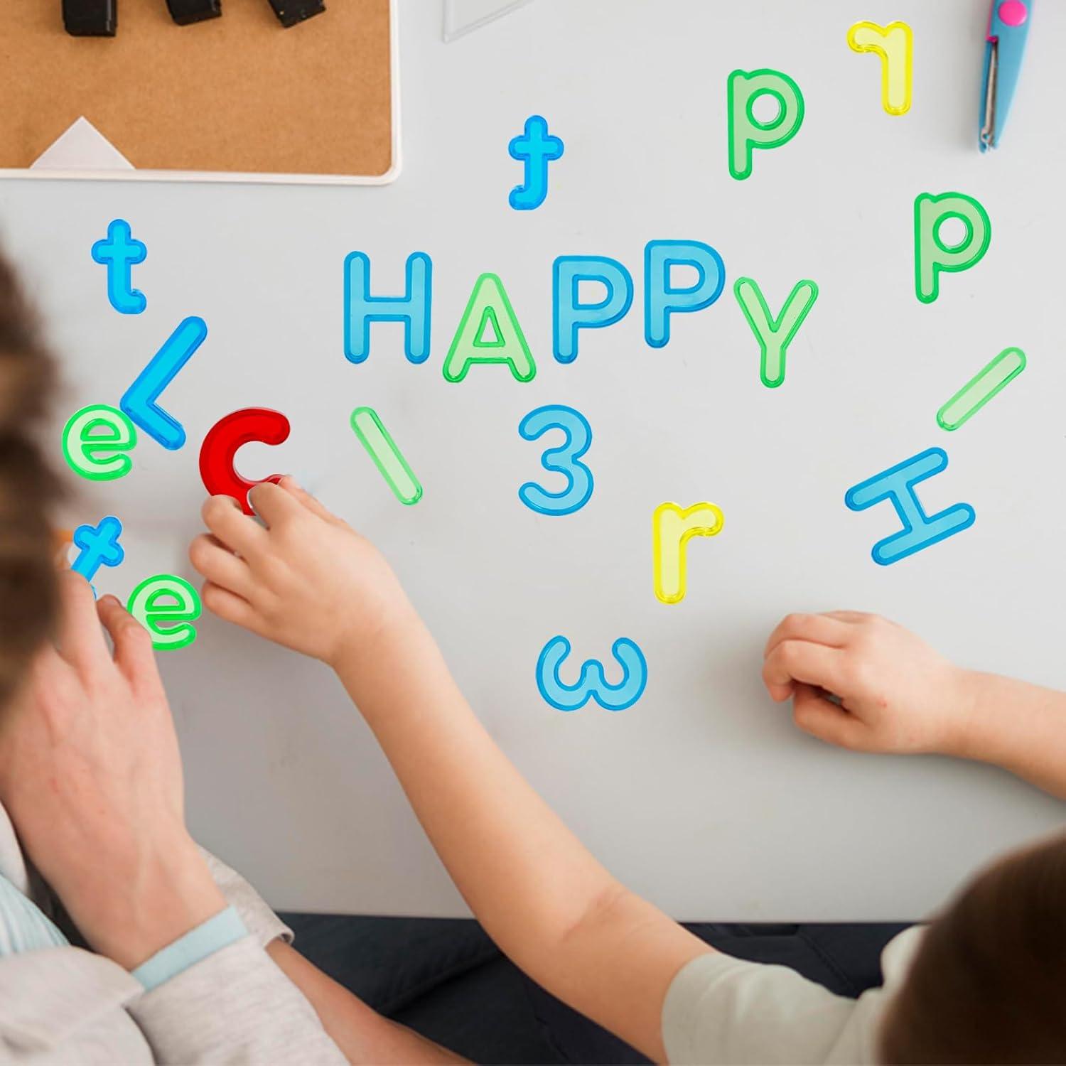 Letras y Números de Plástico Bbiamsleep 134 Pcs Multicolor