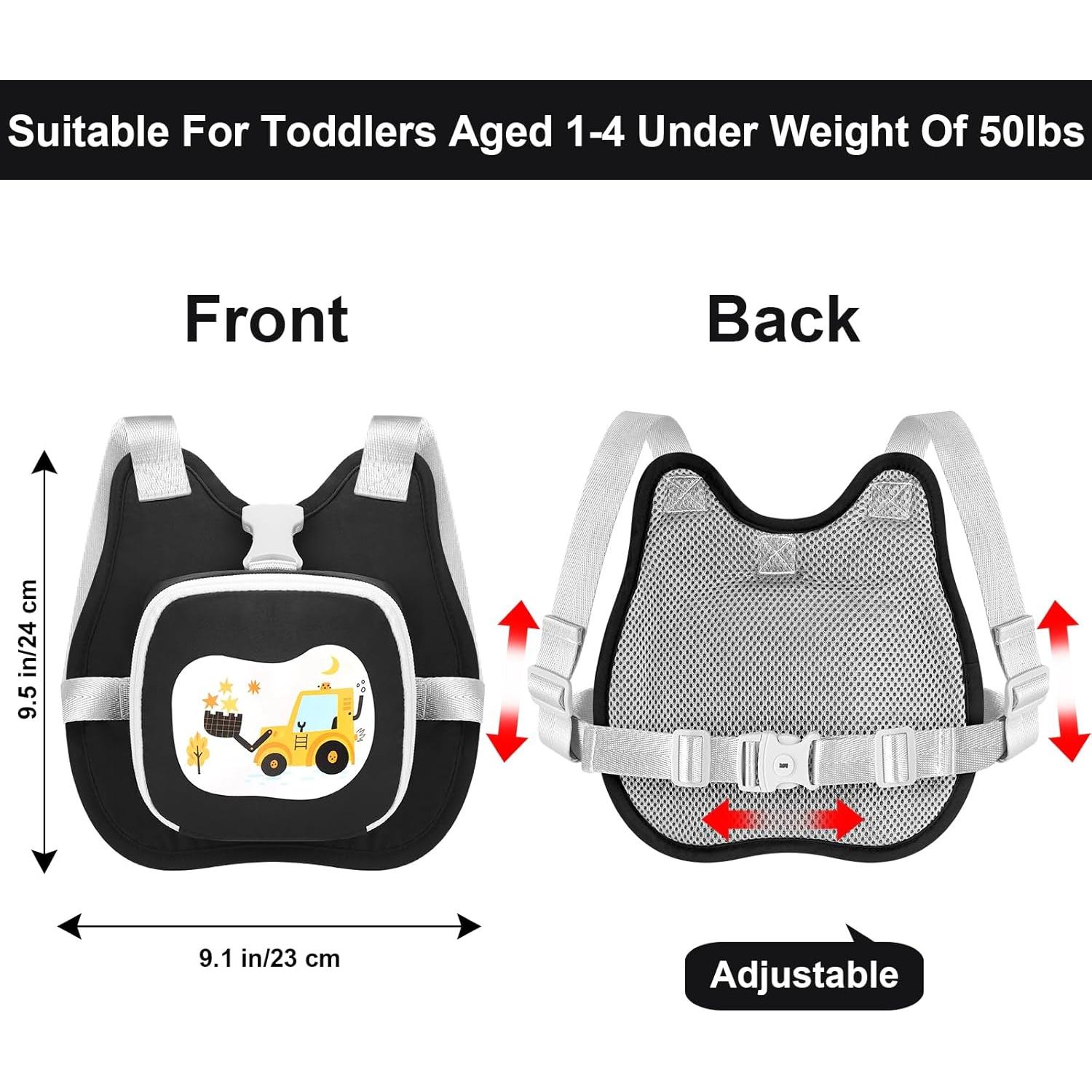 Arnés Plegable para Bebé Accmor Negro, Correa Antipérdida 3 en 1