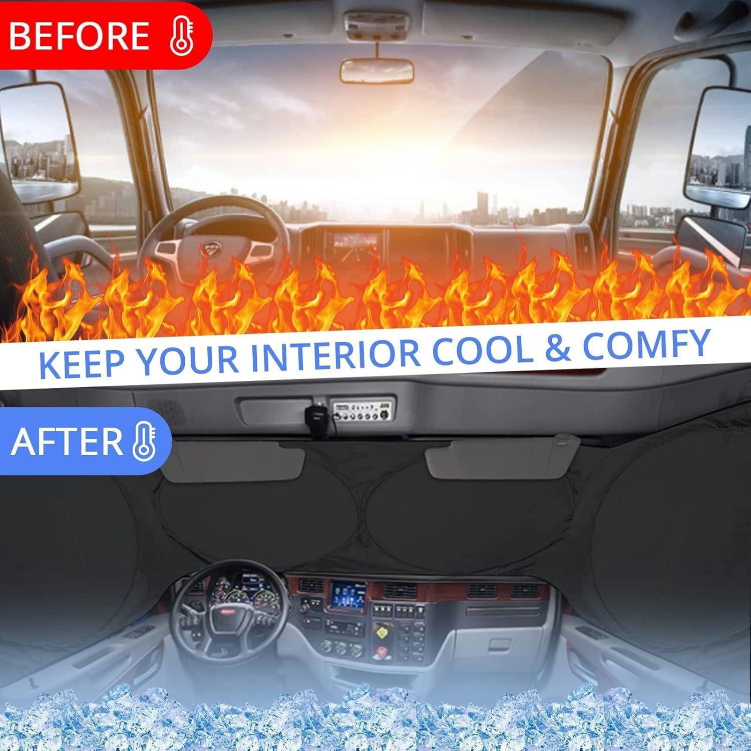 Sombra de Sol GOOSLA para Camiones Semi 300T Ajustable