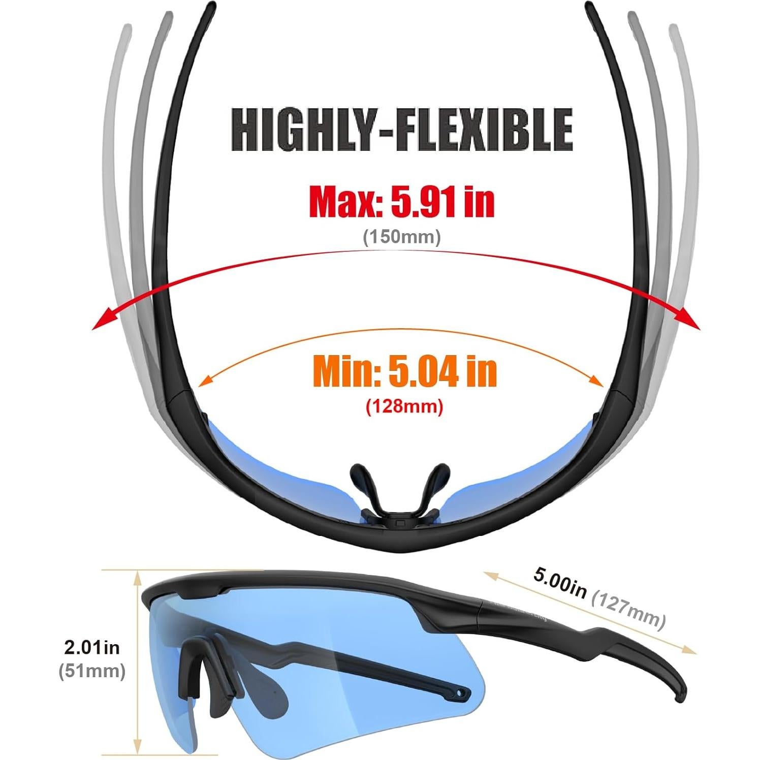 Gafas de Seguridad Antivaho HTS HUNTERSKY para Deportes Unisex