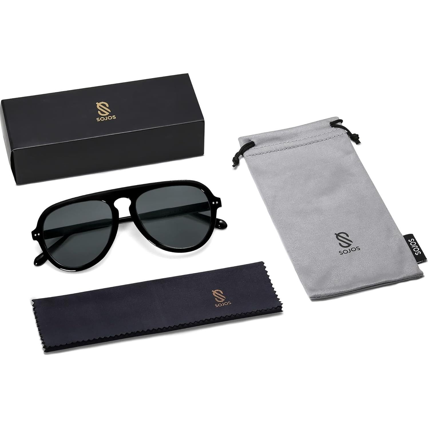 Gafas de Sol Aviador SOJOS SJ2255 UV400 para Mujeres y Hombres