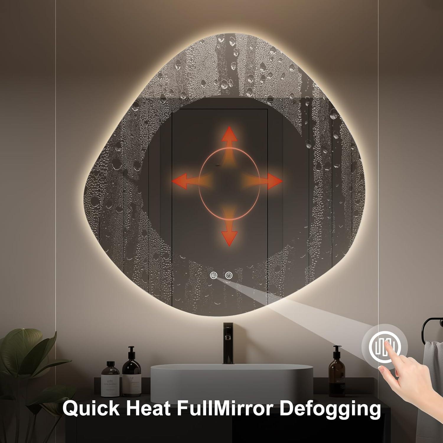 Espejo de Baño LED WallBeyond 76.2x76.2cm Anti-vaho