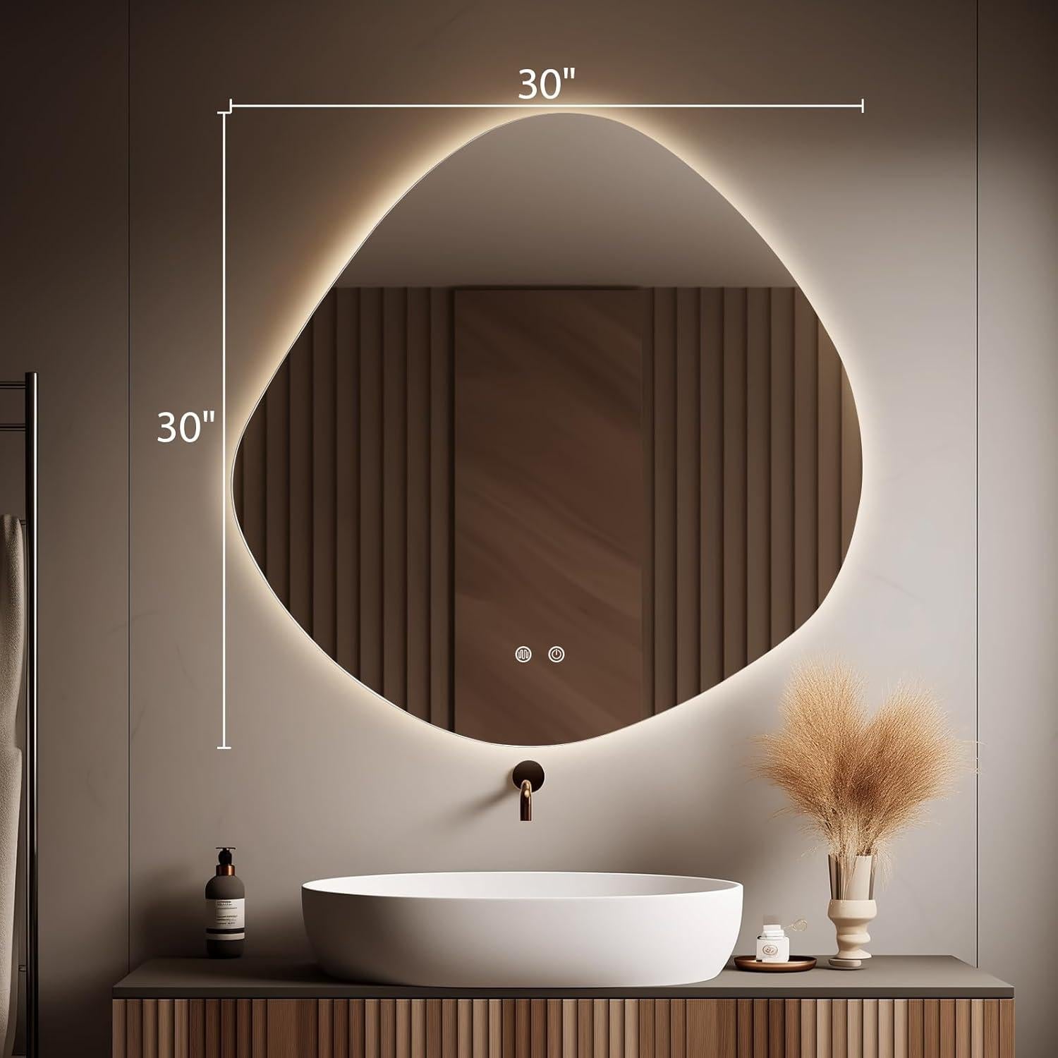 Espejo de Baño LED WallBeyond 76.2x76.2cm Anti-vaho