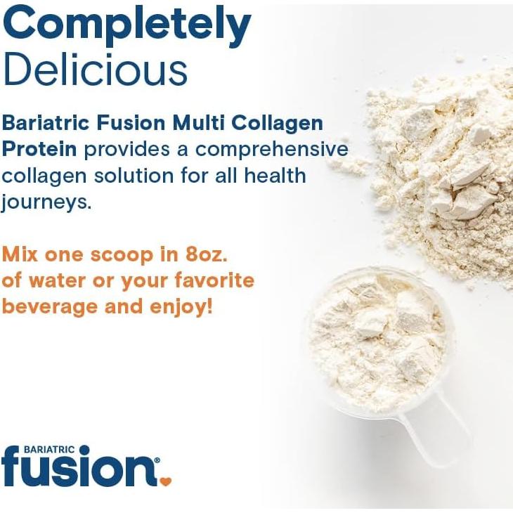 Polvo de Proteína de Colágeno Múltiple Bariatric Fusion 30 Porciones Sabor Fresa y Plátano