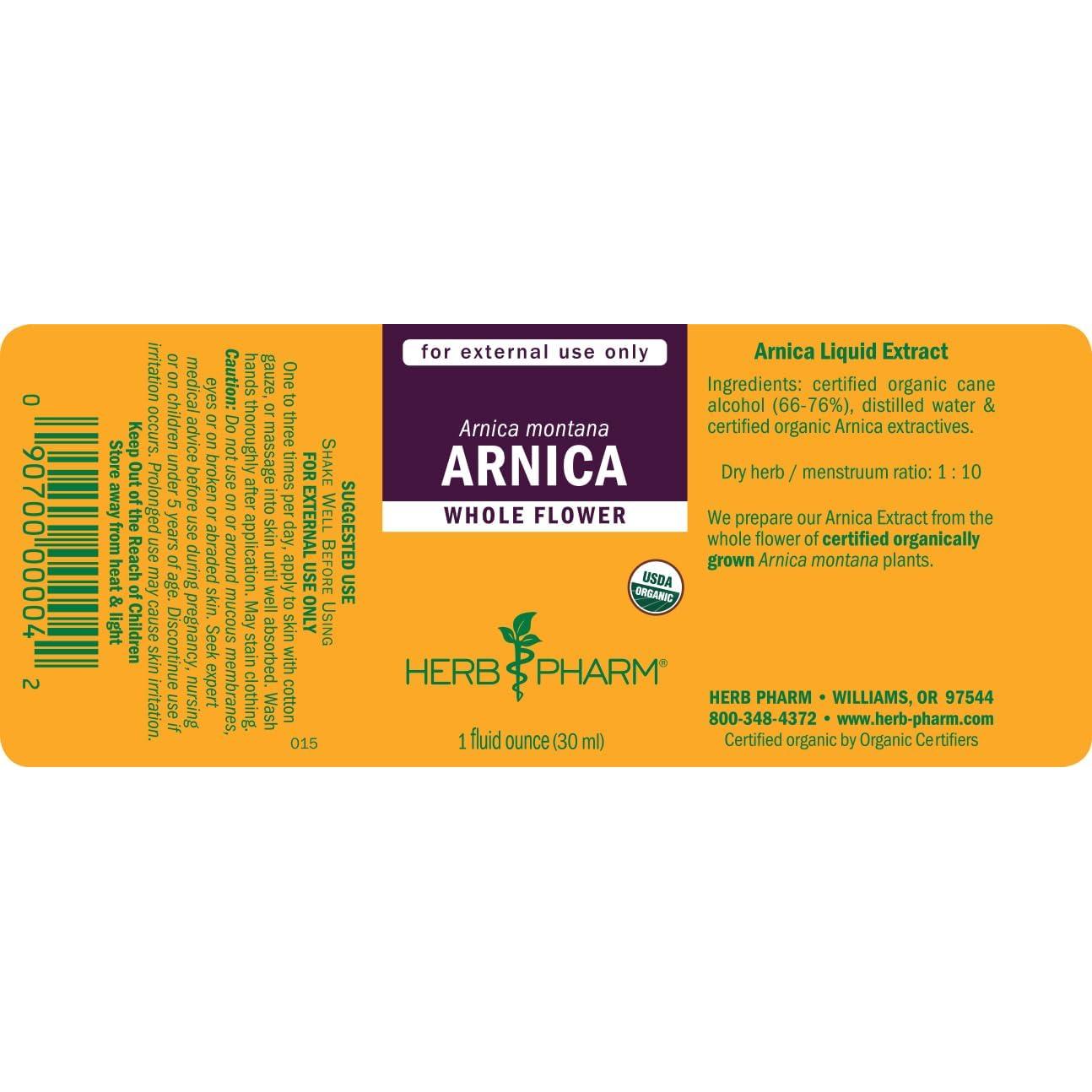 Extracto Líquido de Árnica Orgánica Herb Pharm 30 ml