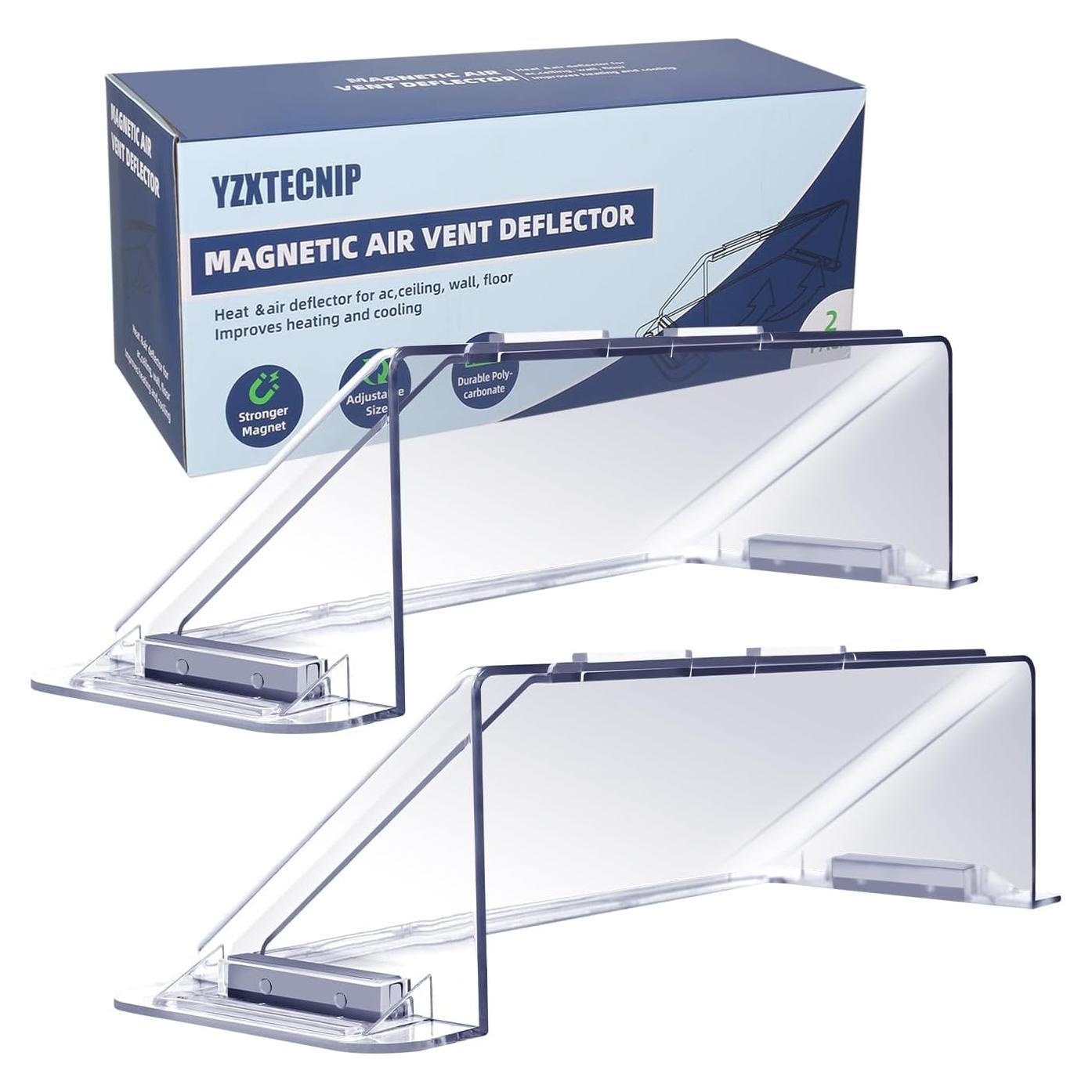 Deflector de Aire Magnético YZXTECNIP Ajustable 22-36 cm 2 Piezas