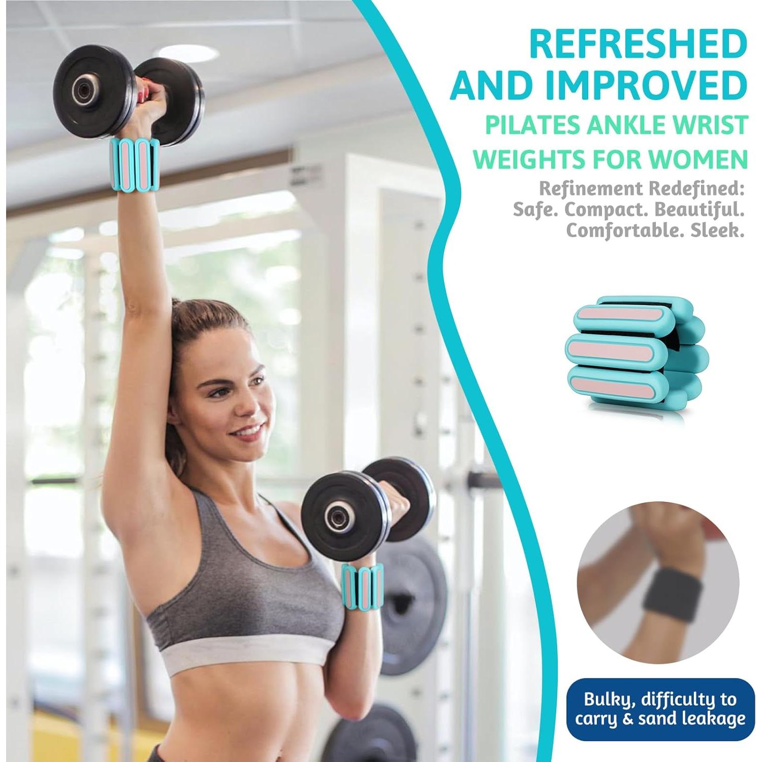 Pesas Ajustables para Muñeca y Tobillo SOLY 0.5 kg Azul-Naranja