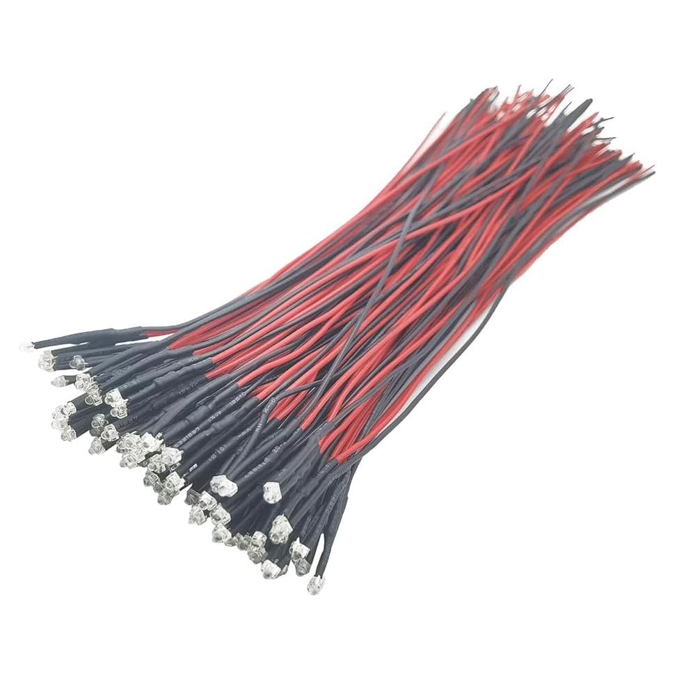 Kit 35 LEDs 12V Pre Cableados 1.8mm Vrabocry 7 Colores