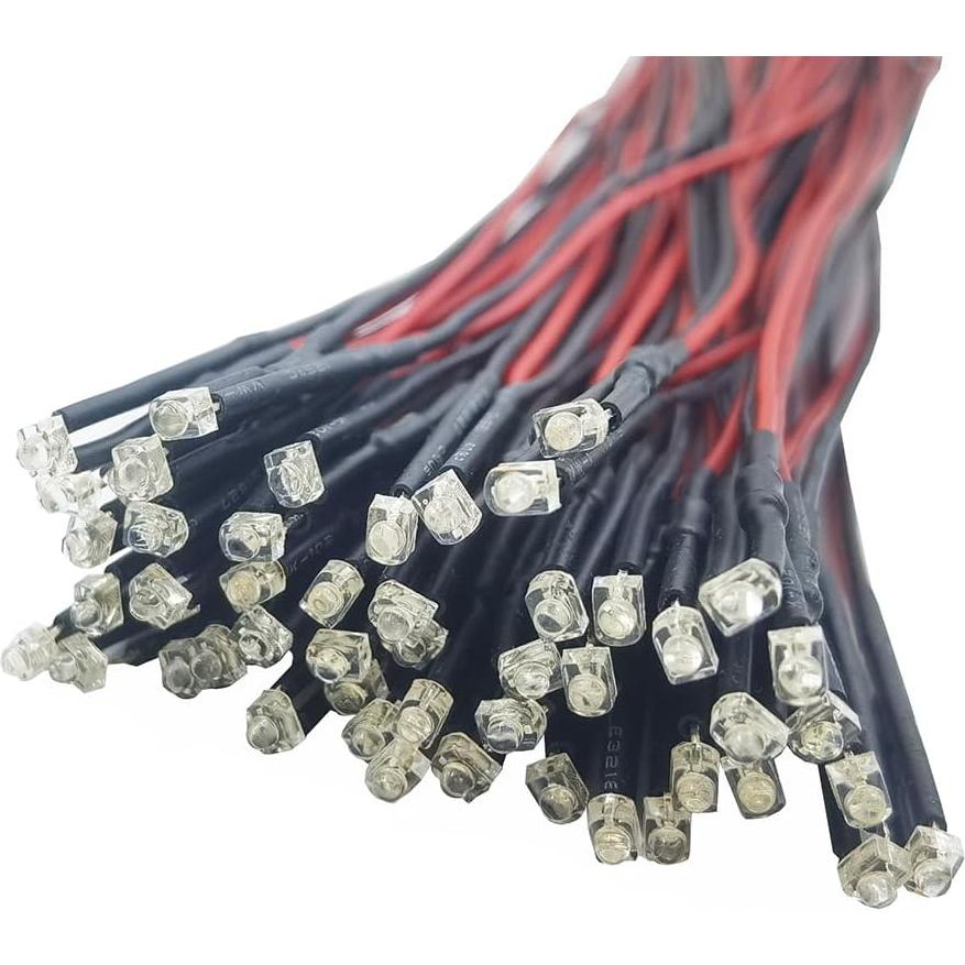 Kit 35 LEDs 12V Pre Cableados 1.8mm Vrabocry 7 Colores