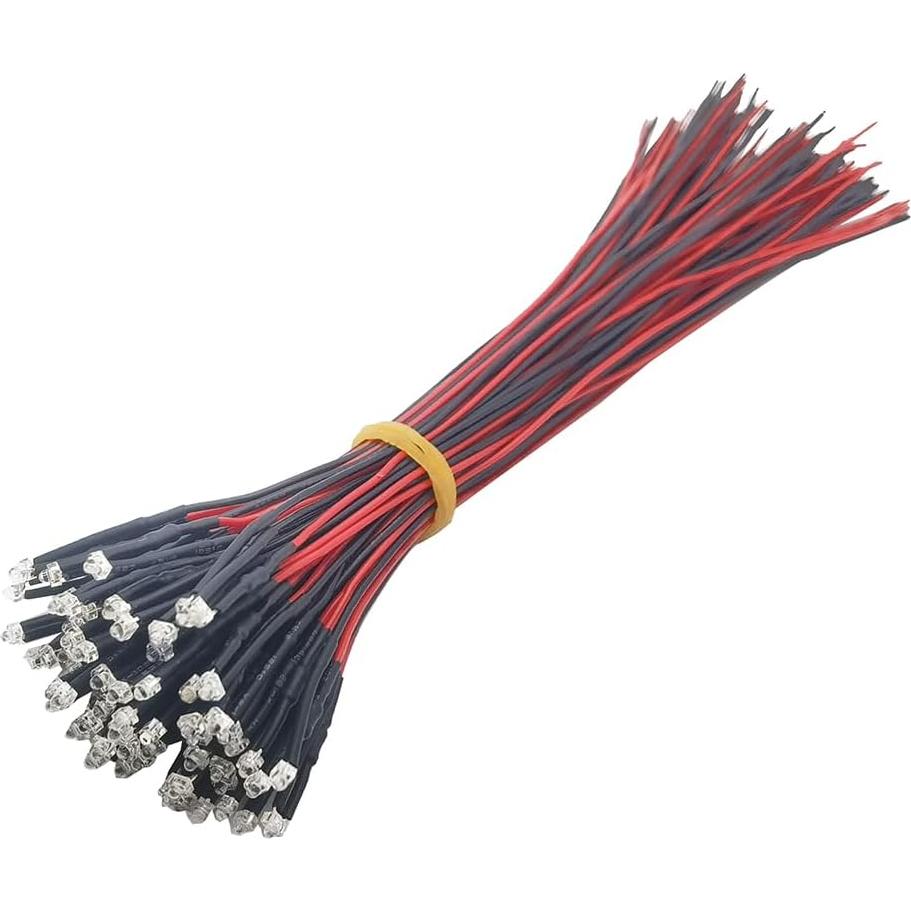 Kit 35 LEDs 12V Pre Cableados 1.8mm Vrabocry 7 Colores