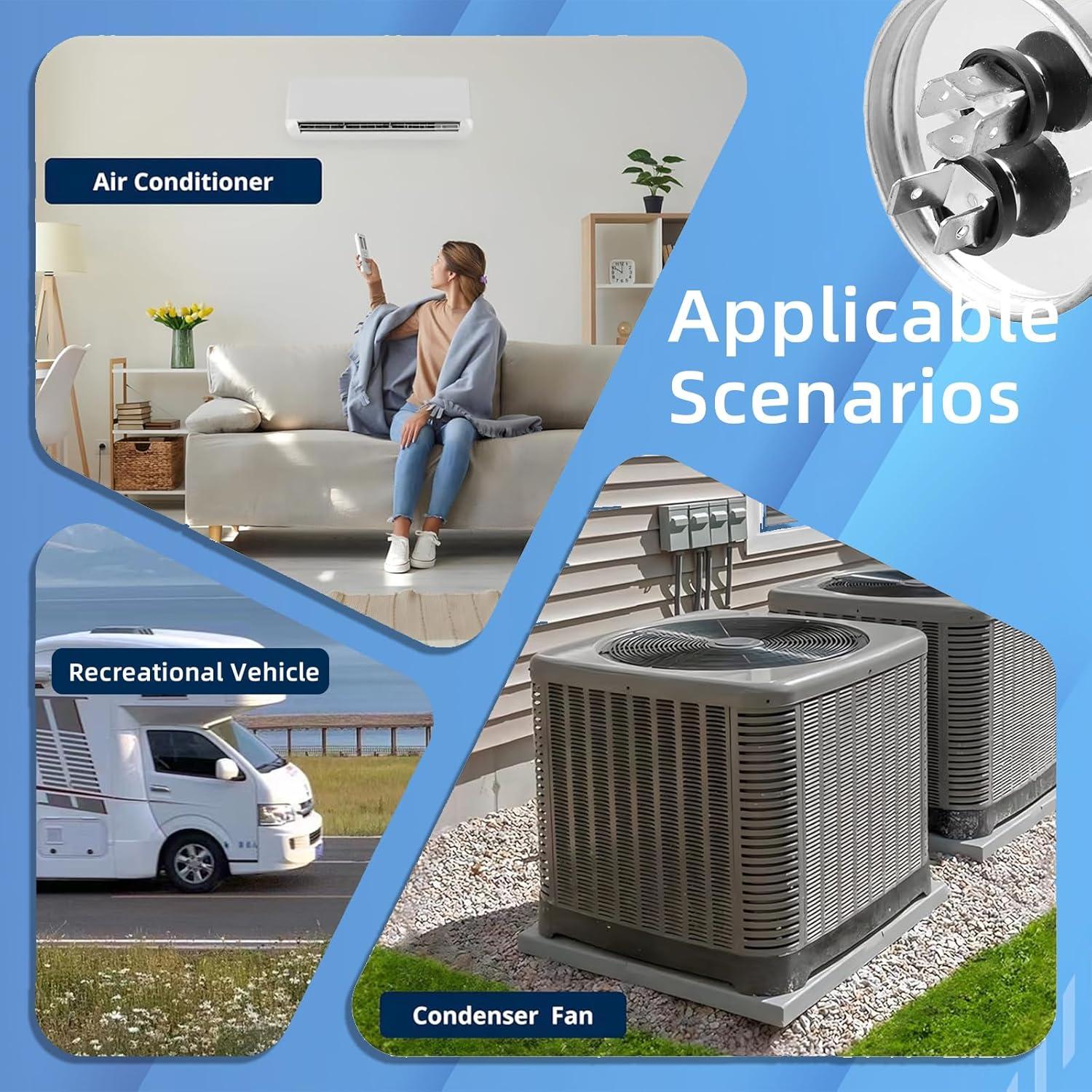 Capacitor CBB65 Meamaz 30uF ±6% 370V/440V Redondo 5cm