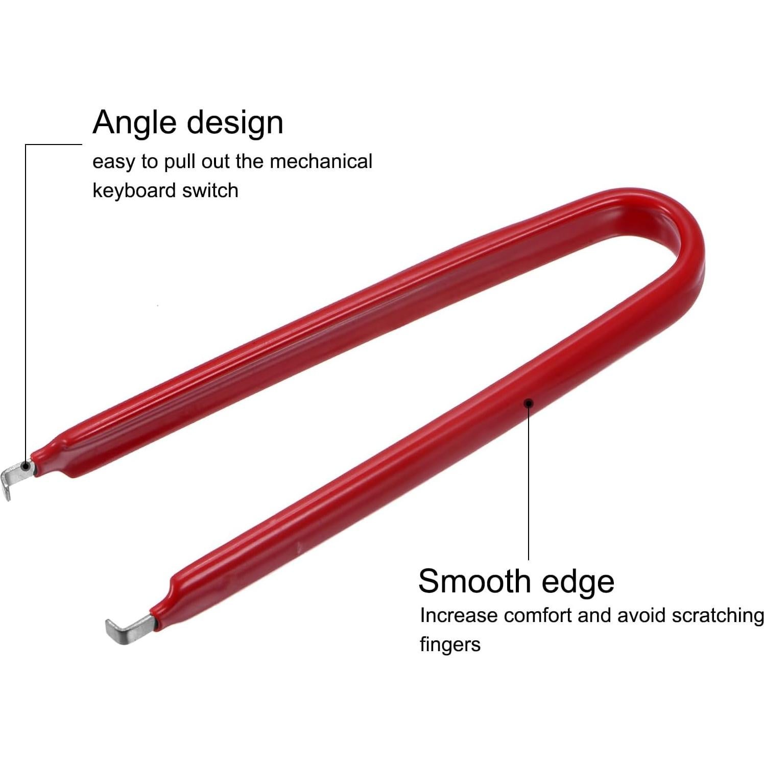 Extractor de Chips IC uxcell Acero Inoxidable Mango Rojo