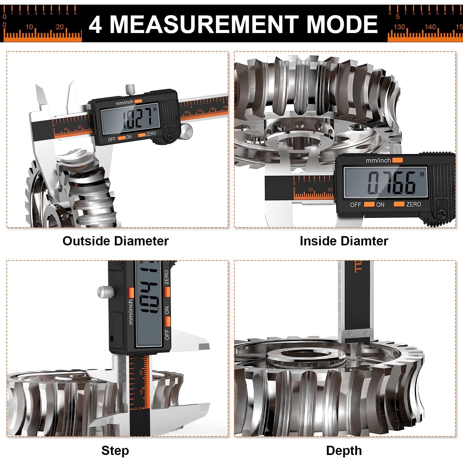 Calibre Digital HARDELL 15 cm Acero Inoxidable Pantalla LCD