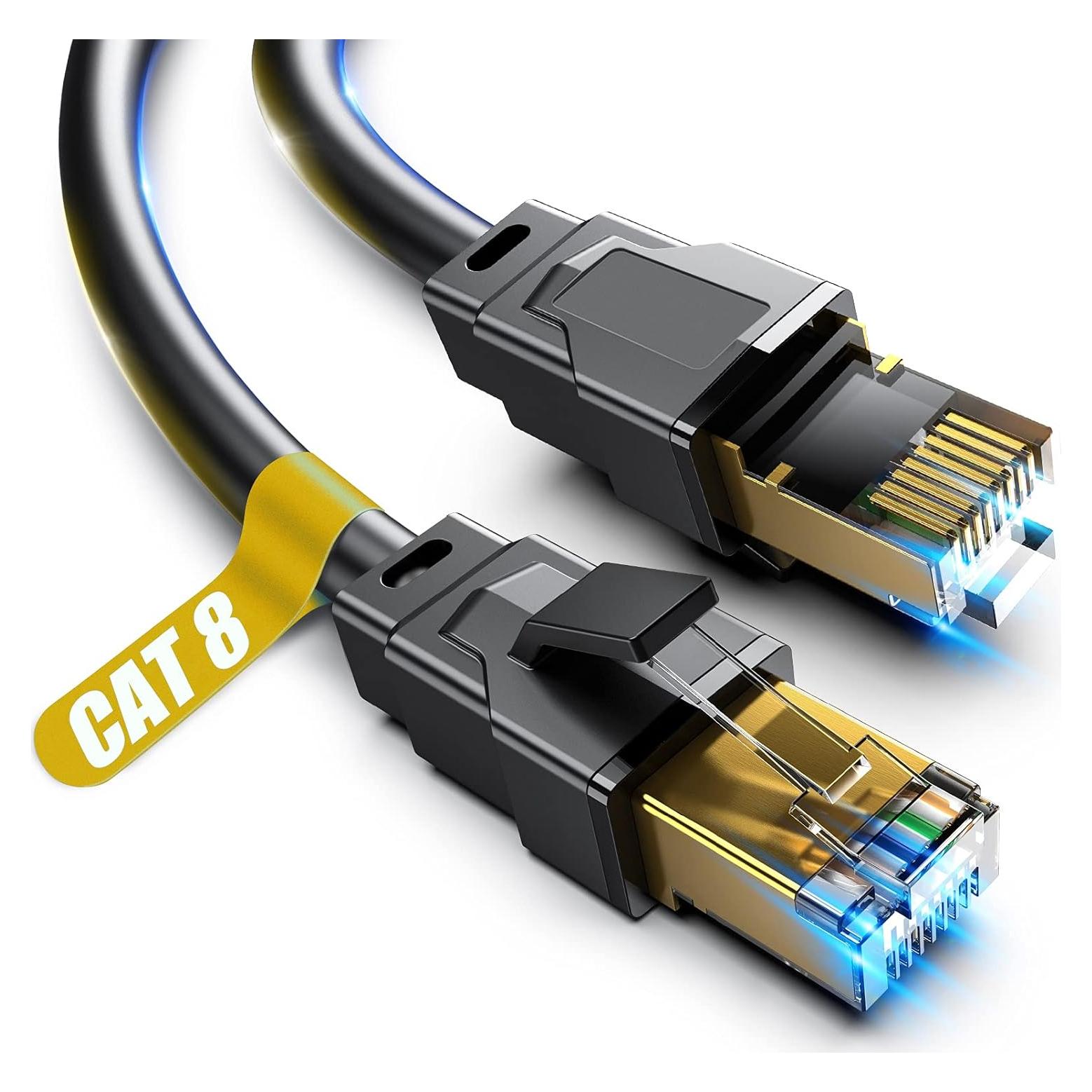 Cable Ethernet Cat 8 Vabogu 1.83m Alta Velocidad Blindado