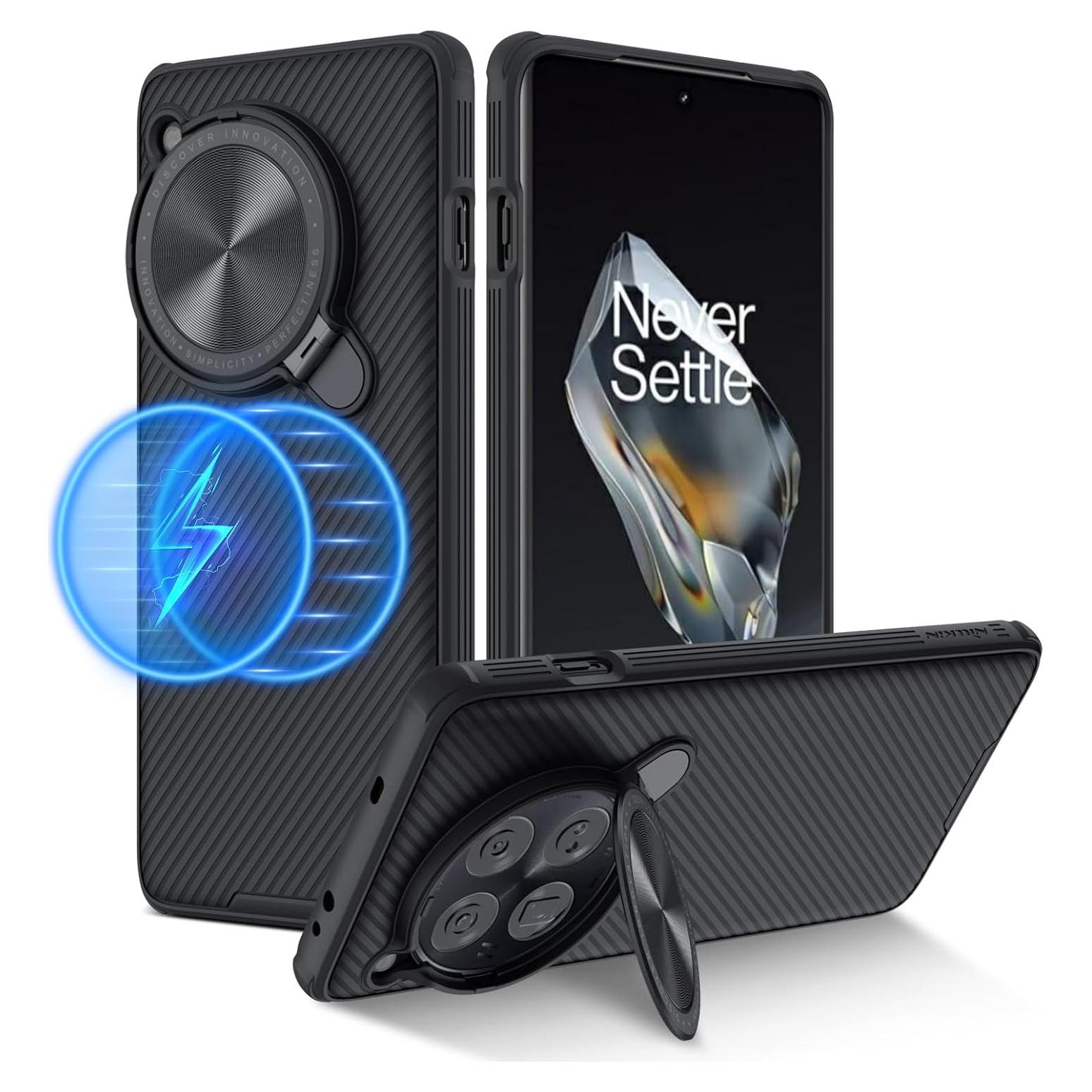 Funda Magnética Nillkin para OnePlus 12 con Soporte de Cámara