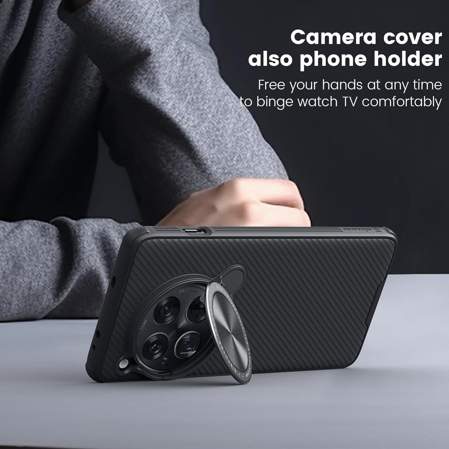 Funda Magnética Nillkin para OnePlus 12 con Soporte de Cámara