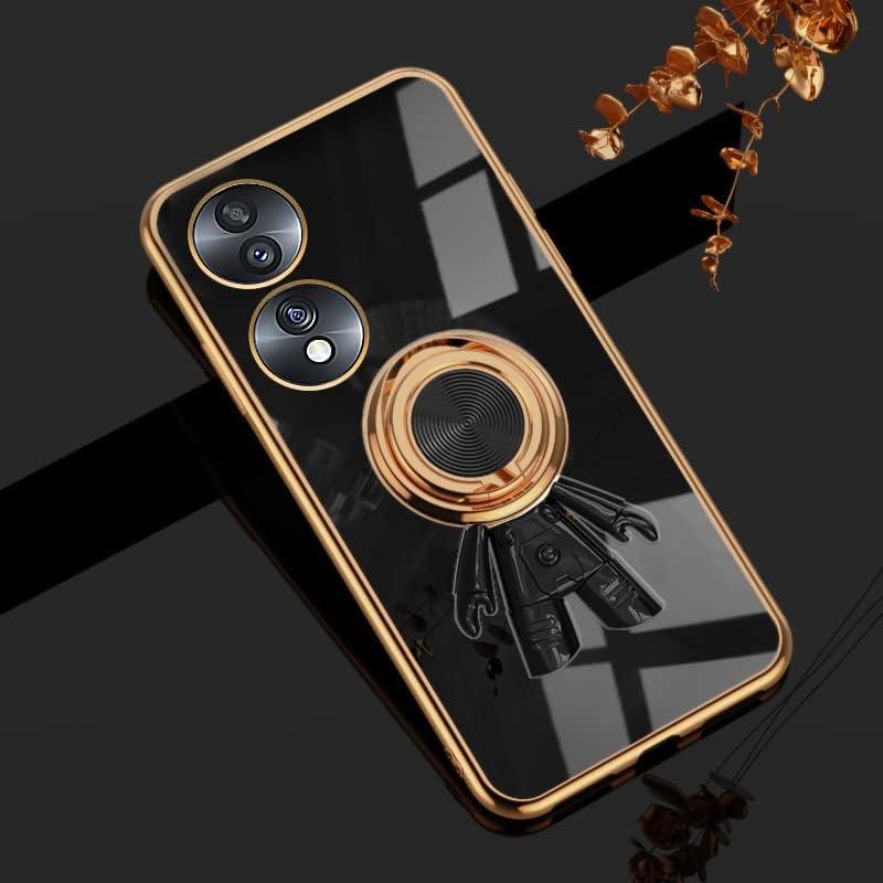 Funda Honor 70 Pro Silicona TPU con Soporte Anillo 360° Negro