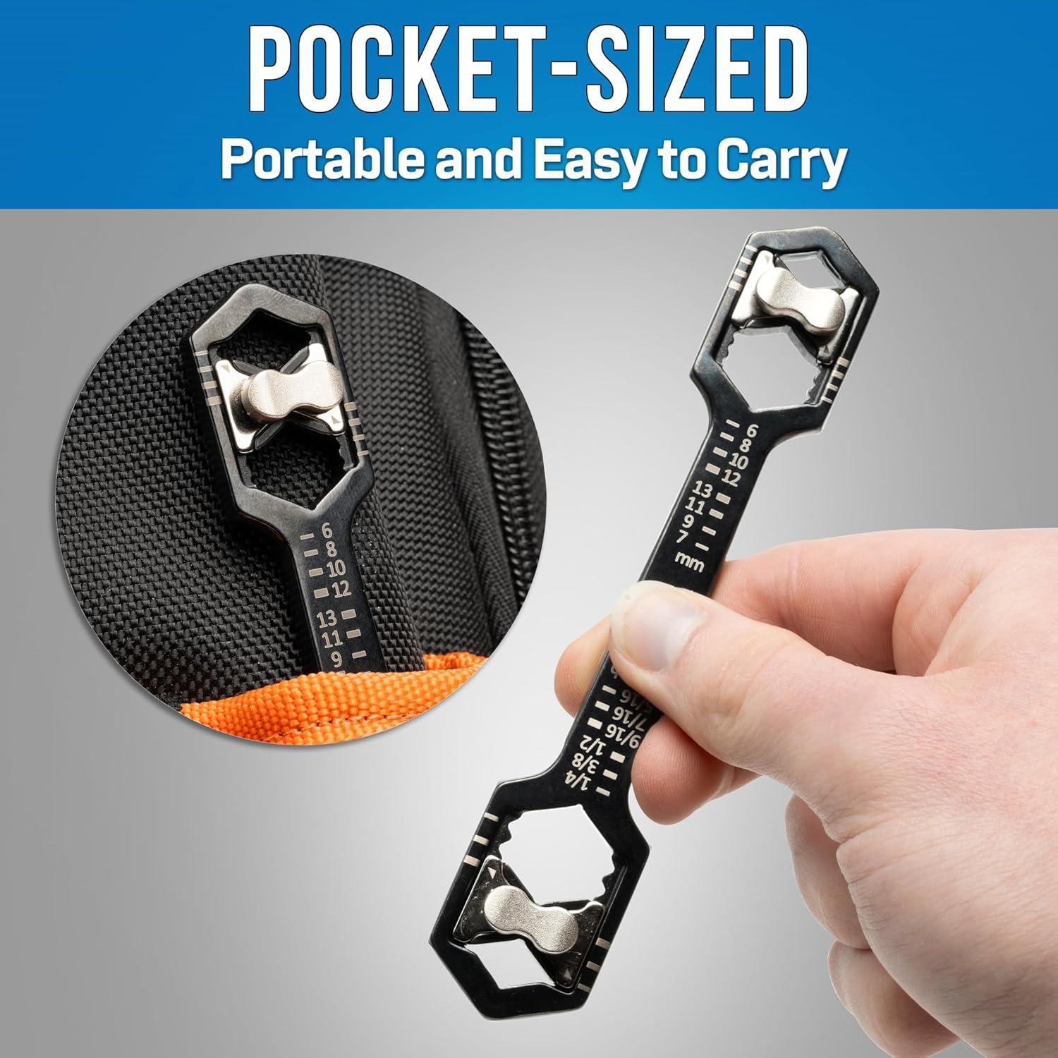 Llave Hexagonal Ajustable Jonard AHW-600 14-en-1 6-13mm