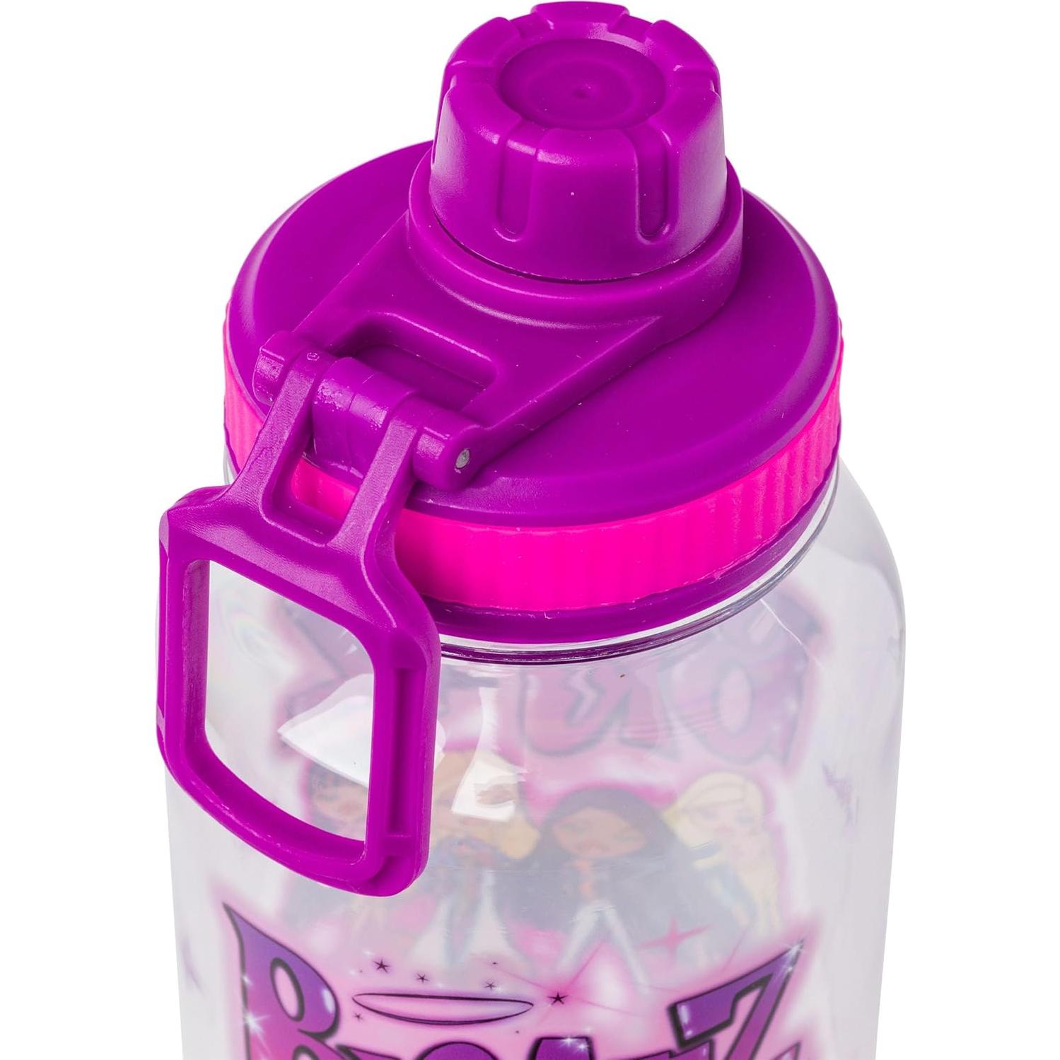 Botella de Agua Plástica Silver Buffalo Bratz 946ml con Stickers