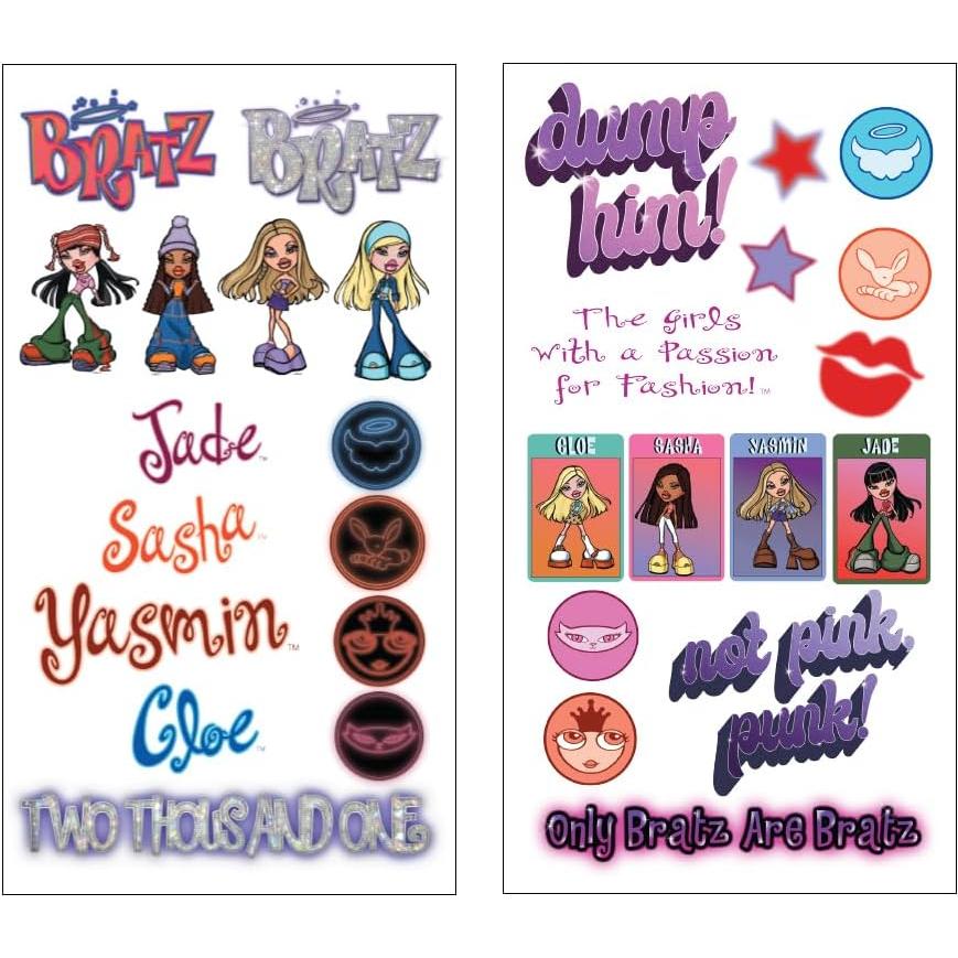 Botella de Agua Plástica Silver Buffalo Bratz 946ml con Stickers