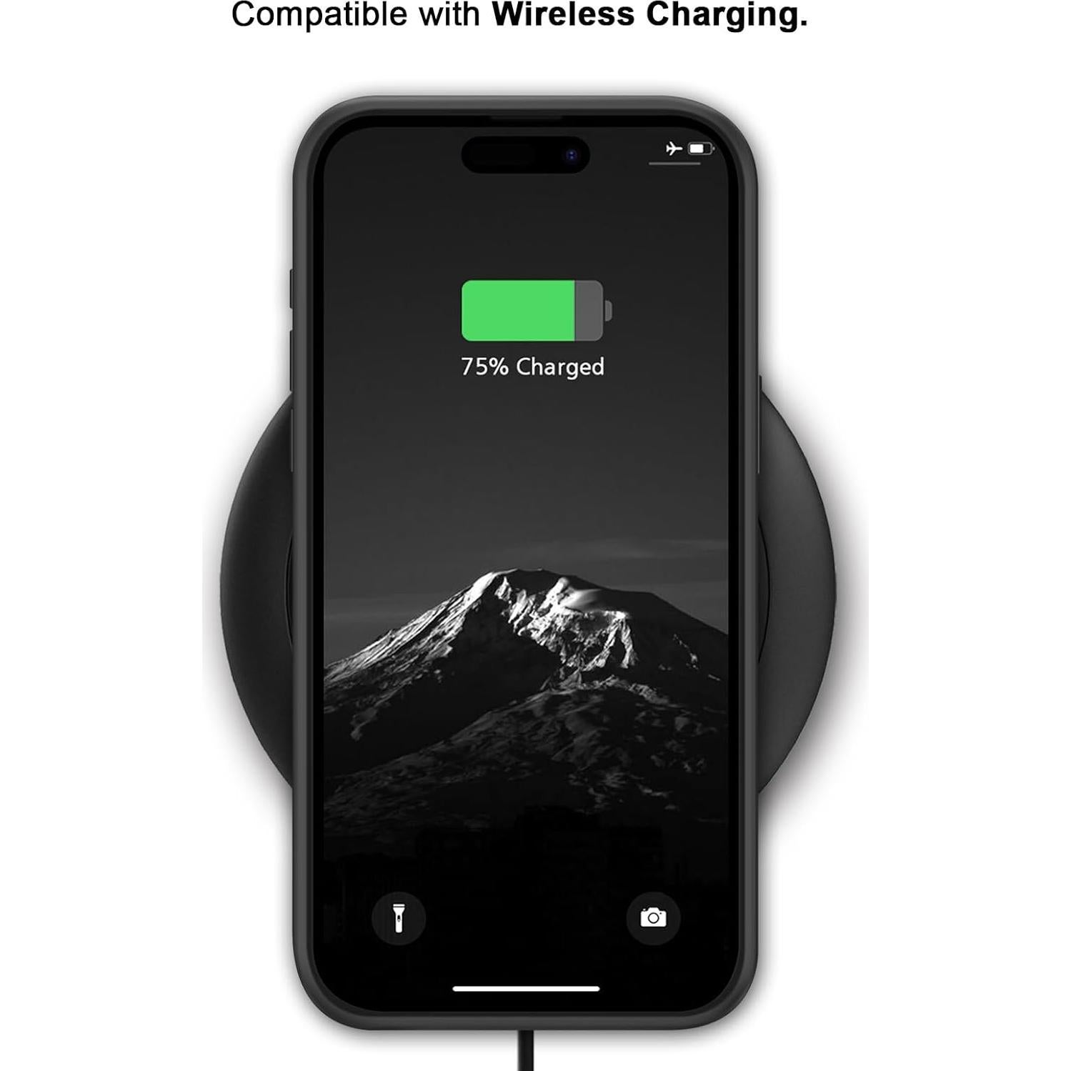 Funda TENDLIN para iPhone 16 Grano de Madera y TPU Negro