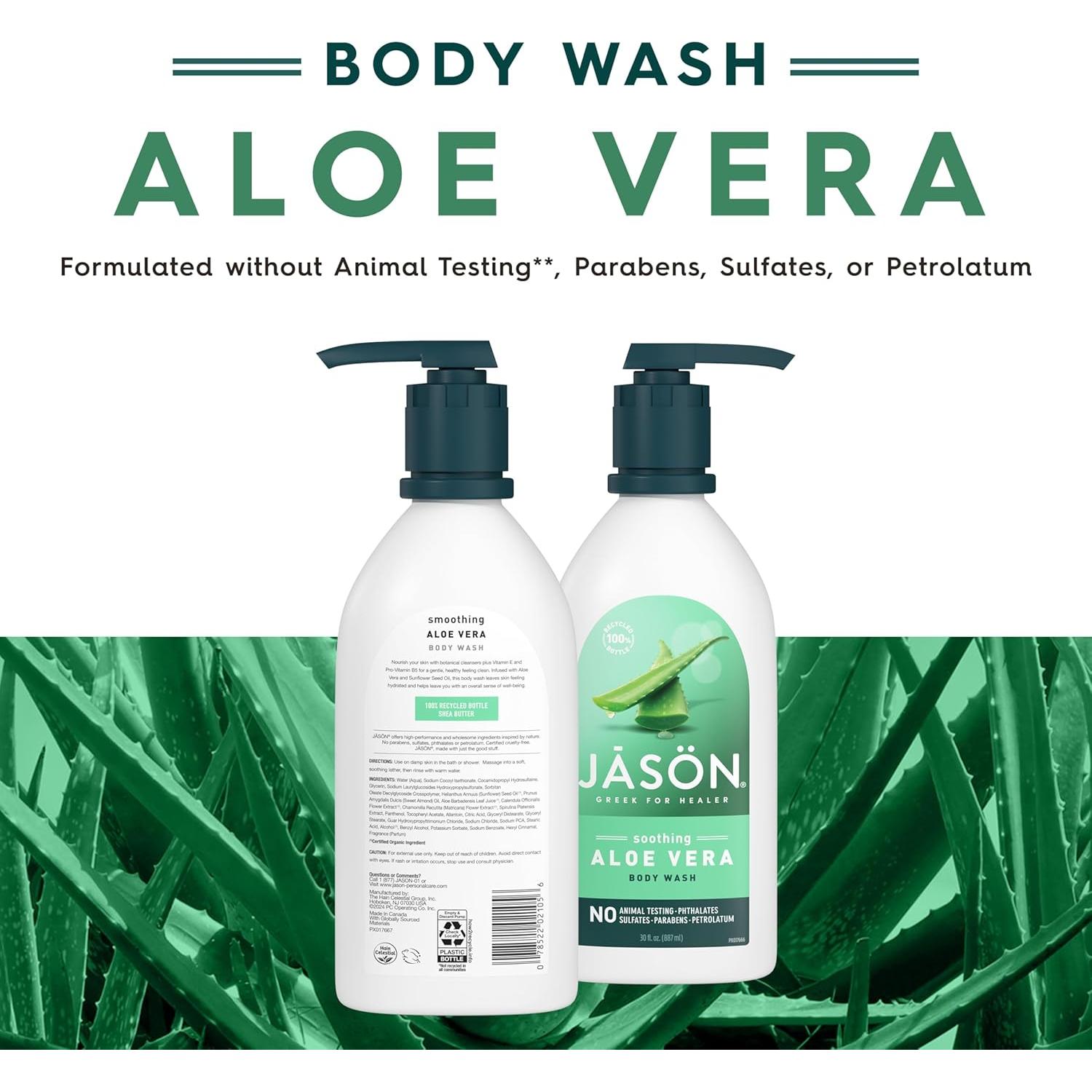 Gel de Ducha JASON Aloe Vera 887 ml Hidratante Suave