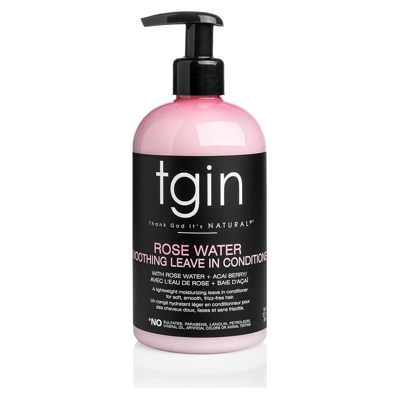 Acondicionador Sin Enjuague tgin Agua de Rosa 368.5 g - Hidratante