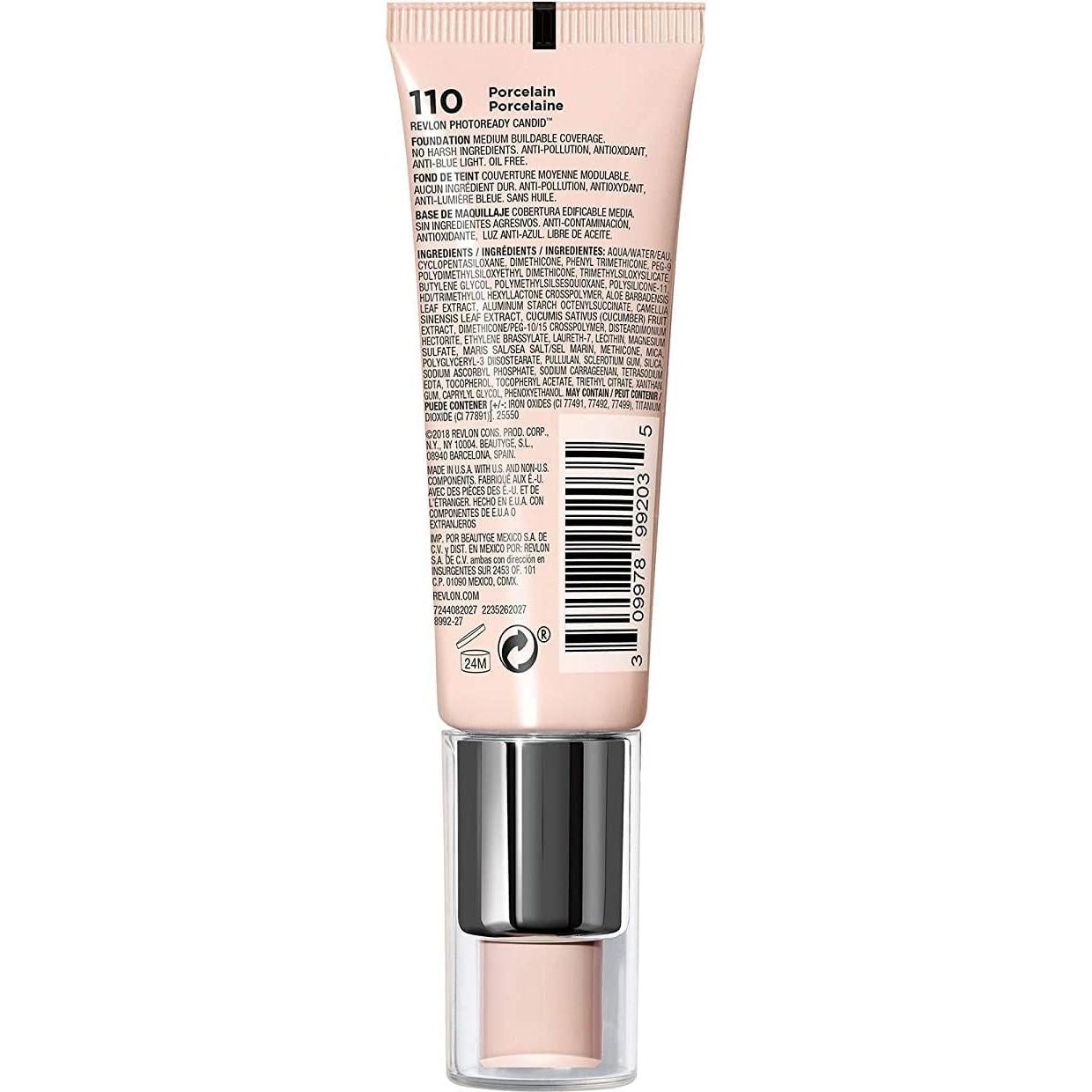 Base de Maquillaje Revlon PhotoReady Candid 22.18 ml 110 Porcelana