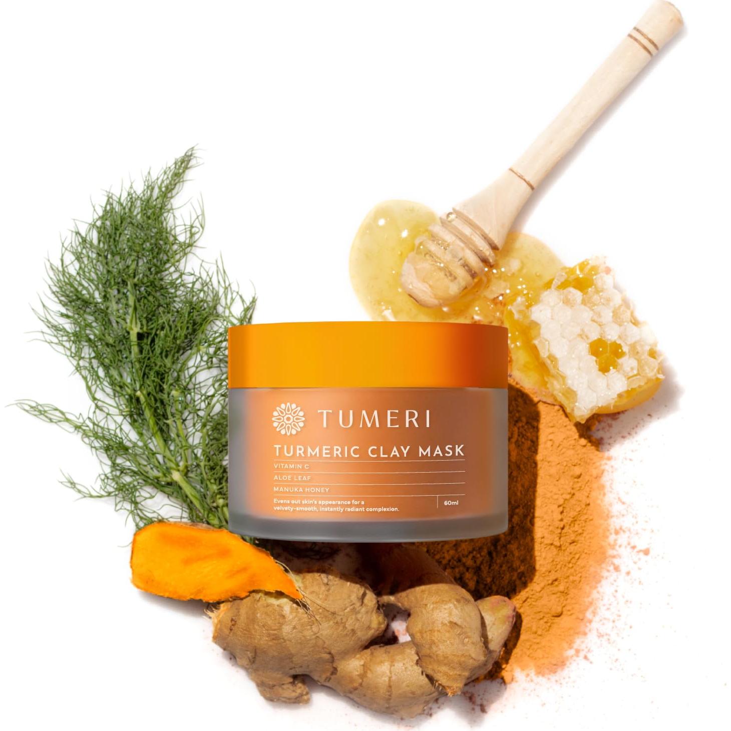 Mascarilla Facial de Arcilla TUMERI con Cúrcuma y Vitamina C 56.7 g