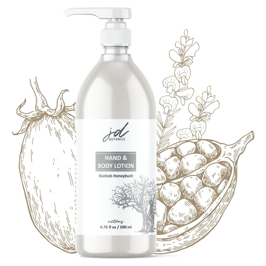 Loción Corporal JDBotanics Baobab y Honeybush 198.5 ml
