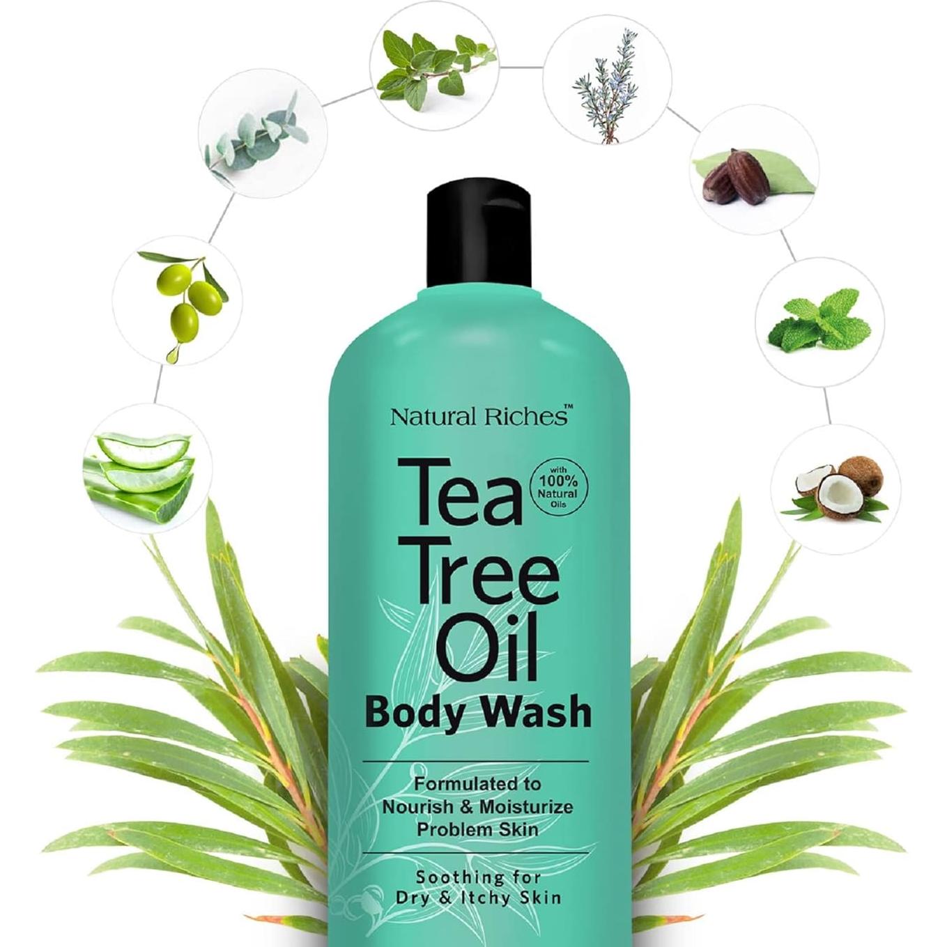 Jabón Corporal Natural Riches 473 ml - Árbol de Té y Aloe Vera