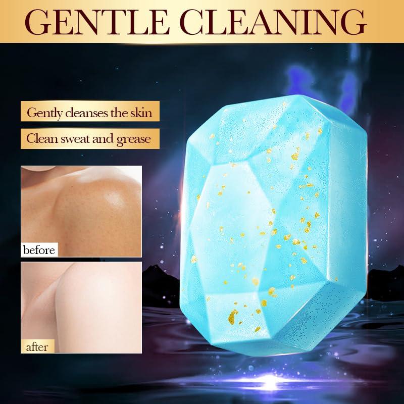 Jabón Hecho a Mano DLZZRS con Aceite Esencial y Hoja de Oro