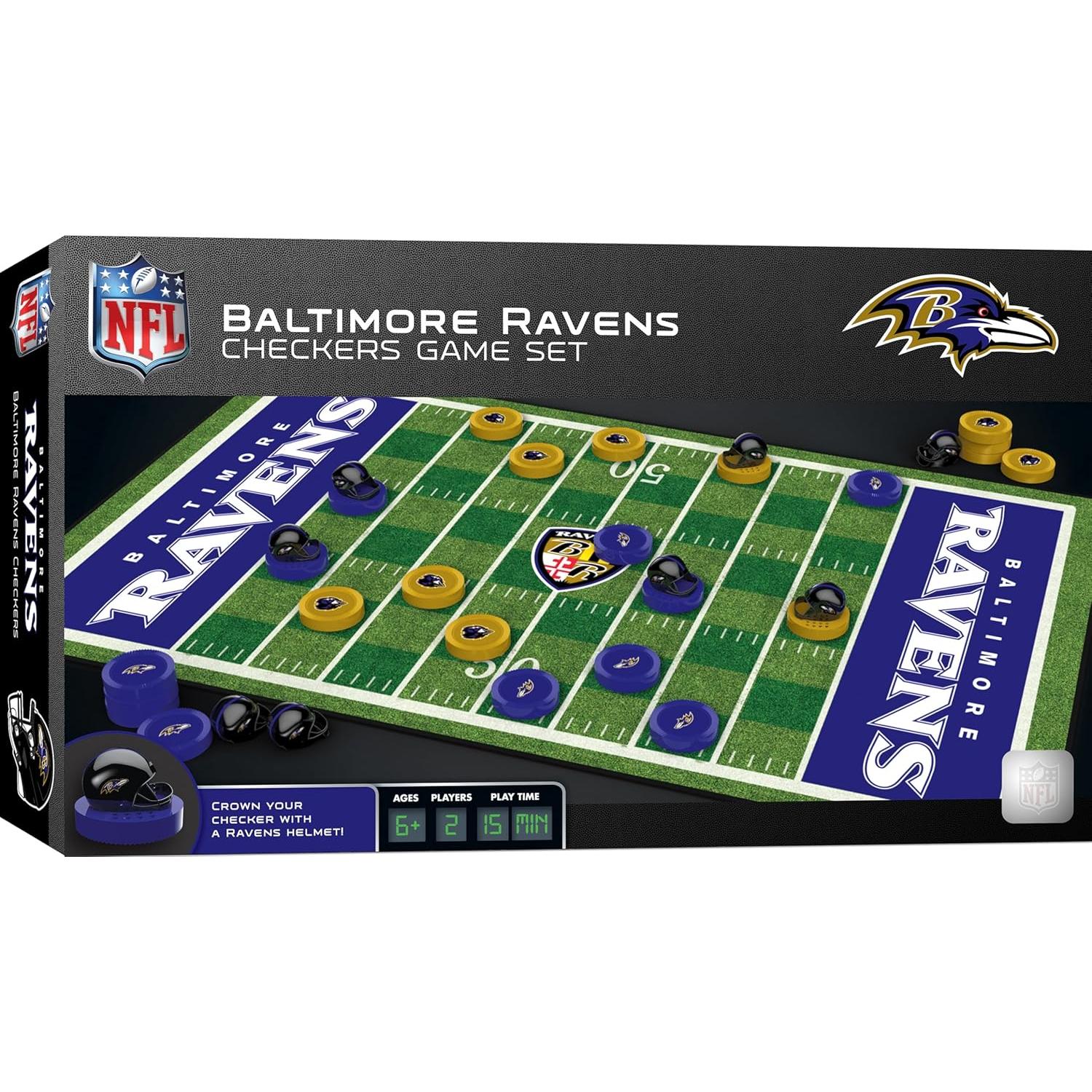 Ajedrez NFL MasterPieces Baltimore Ravens 2 Jugadores 33x54.6cm