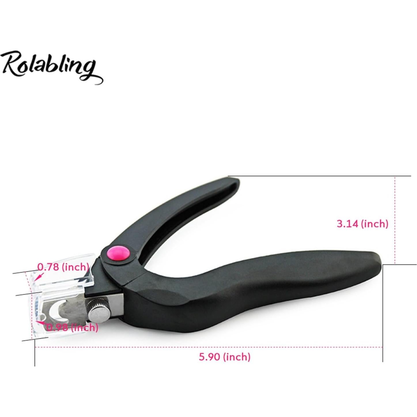 Cortador de Uñas Acrílicas Profesional NAILART Negro 21.5cm