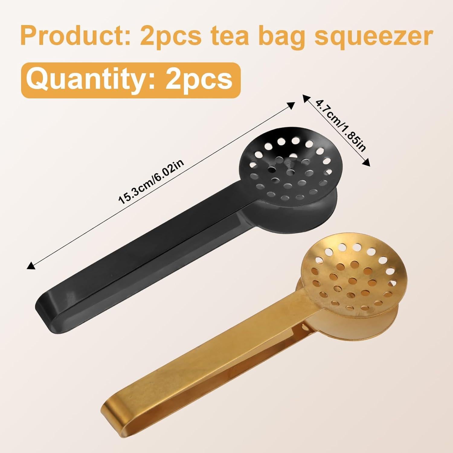 Pinzas para Bolsas de Té Gosknor 2 Piezas Acero Inoxidable
