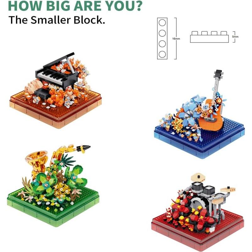 Conjunto de Bloques de Construcción Musicales Kadablk 3000 PCS