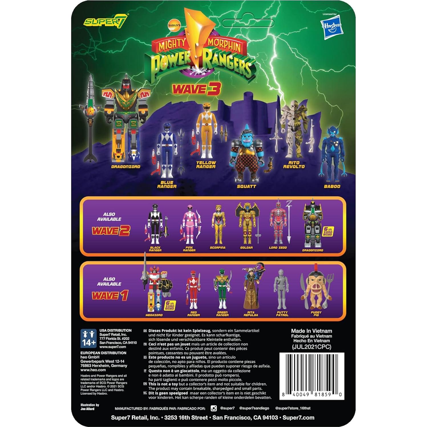 Figura de Acción Squatt Super7 - Power Rangers 9.53 cm