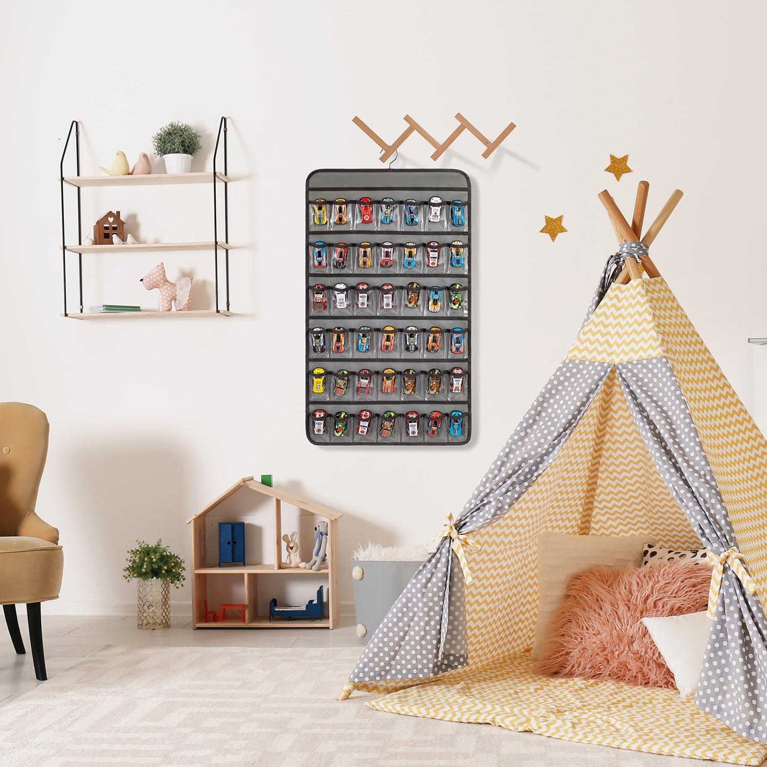 Soporte de Almacenamiento TEMUORG para Coches de Juguete 84 Bolsillos