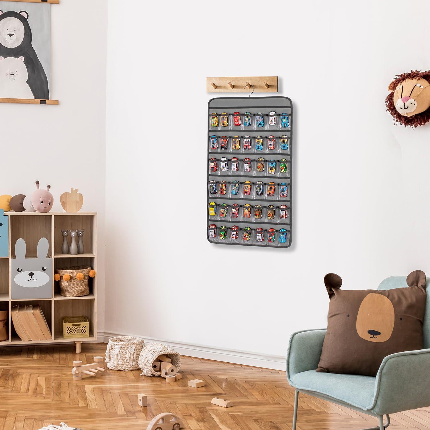 Soporte de Almacenamiento TEMUORG para Coches de Juguete 84 Bolsillos